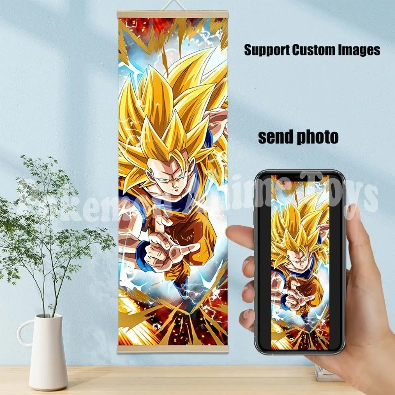 Póster de Dragon Ball Z de Anime, carteles para dormitorio, lienzo en rollo, pintura colgante de pared, decoración del hogar, póster de Anime, arte de pared, decoración de habitación