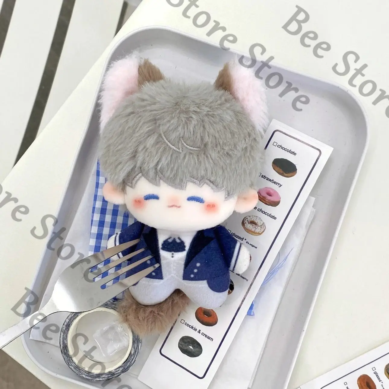 

Love and deepspace Gamee ambitus Sylus Rafayel Zayne Xavier Home Cat butler Small cute10cm cotton doll pendant