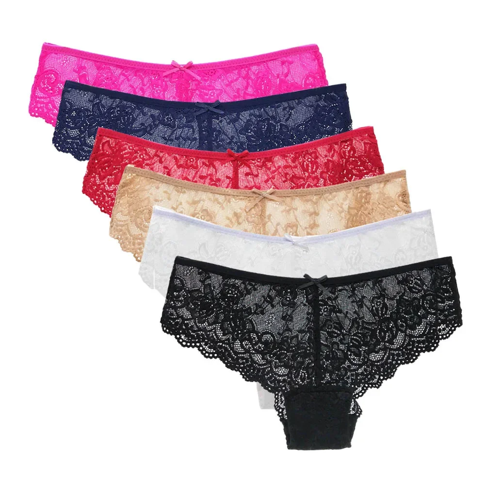 

Sexy Low-Rise Lace Panties 5 PCS/SET Women Floral Underwear M-XL Girls Underpants Ladies Lingerie