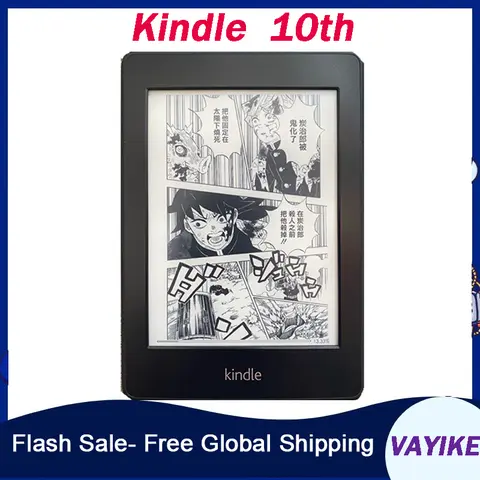 2019 Kindle 10th Generation Youth Edition 6" E-ink Touch Screen Ebook with Backlight Reading Light 167ppi used, 4G/8G E-reader
