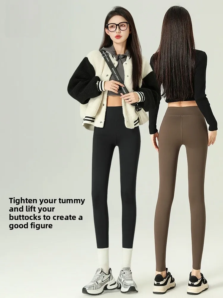 سراويل يوجا عالية الخصر ملابس خارجية من جلد تابوت شخصية مريحة وصديقة للبشرة ومرونة عالية بدون تحكم ضيق في البطن