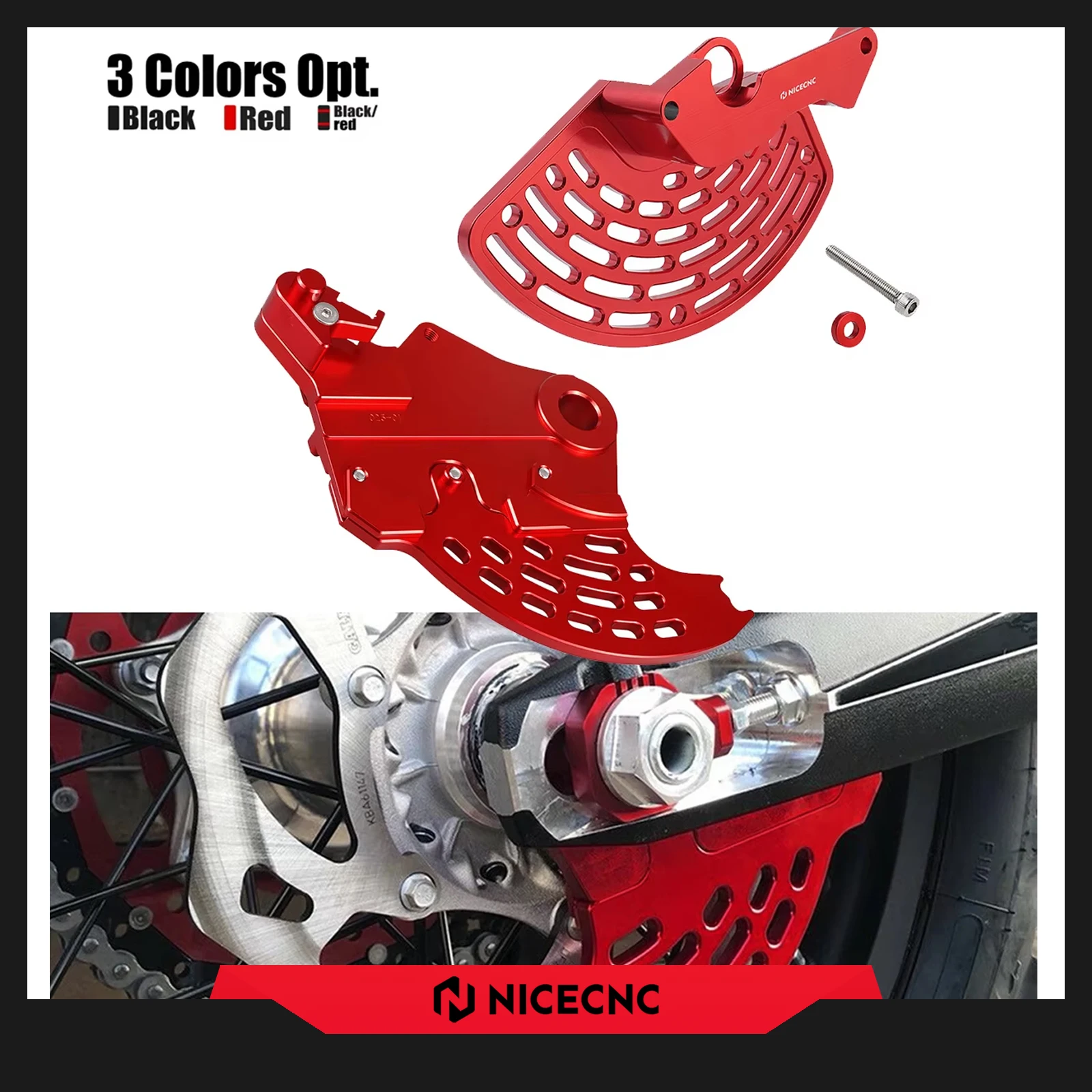 

2024 For Beta RR 300 RR 250 RR-S 350 2013-2024 RR 125 200 RR-S 500 430 390 Front Rear Brake Disc Cover Guard Caliper Suppor Kit