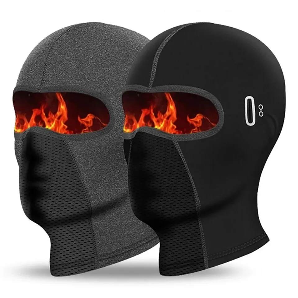 GOBYGO Motorcycle Helmet Cycling Balaclava With Eyeglass Hole Hiking Bike Face Mask Windproof Running Warm Head Scarf Headwear