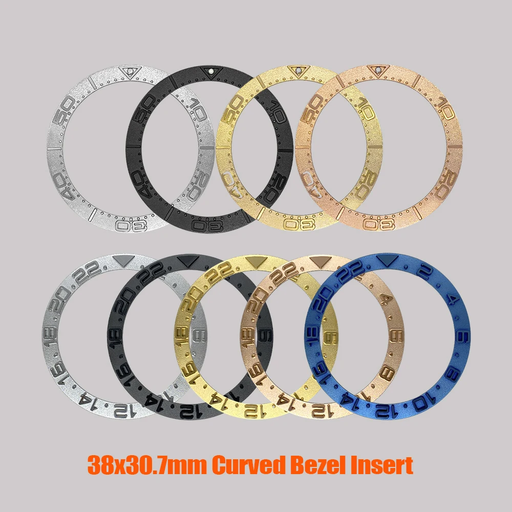 

38x30.7mm GMT SUB Watch Bezel Insert Copper Bezel Ring Fit for SUB SKX007 SRPD Watch Case NH35 NH36 Case Watch Bezel Ring Parts