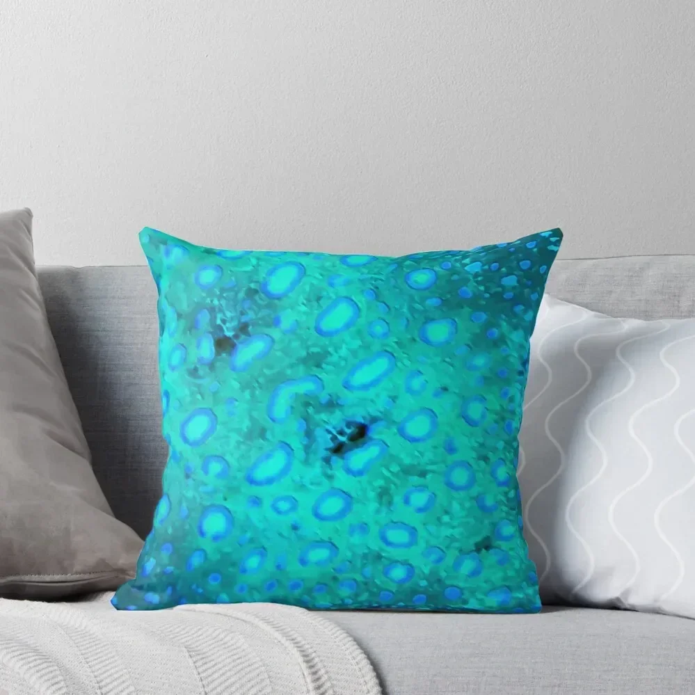 

Blue and Turquoise Spotted Fish Print Throw Pillow Christmas Pillow Cases Throw Pillow Covers