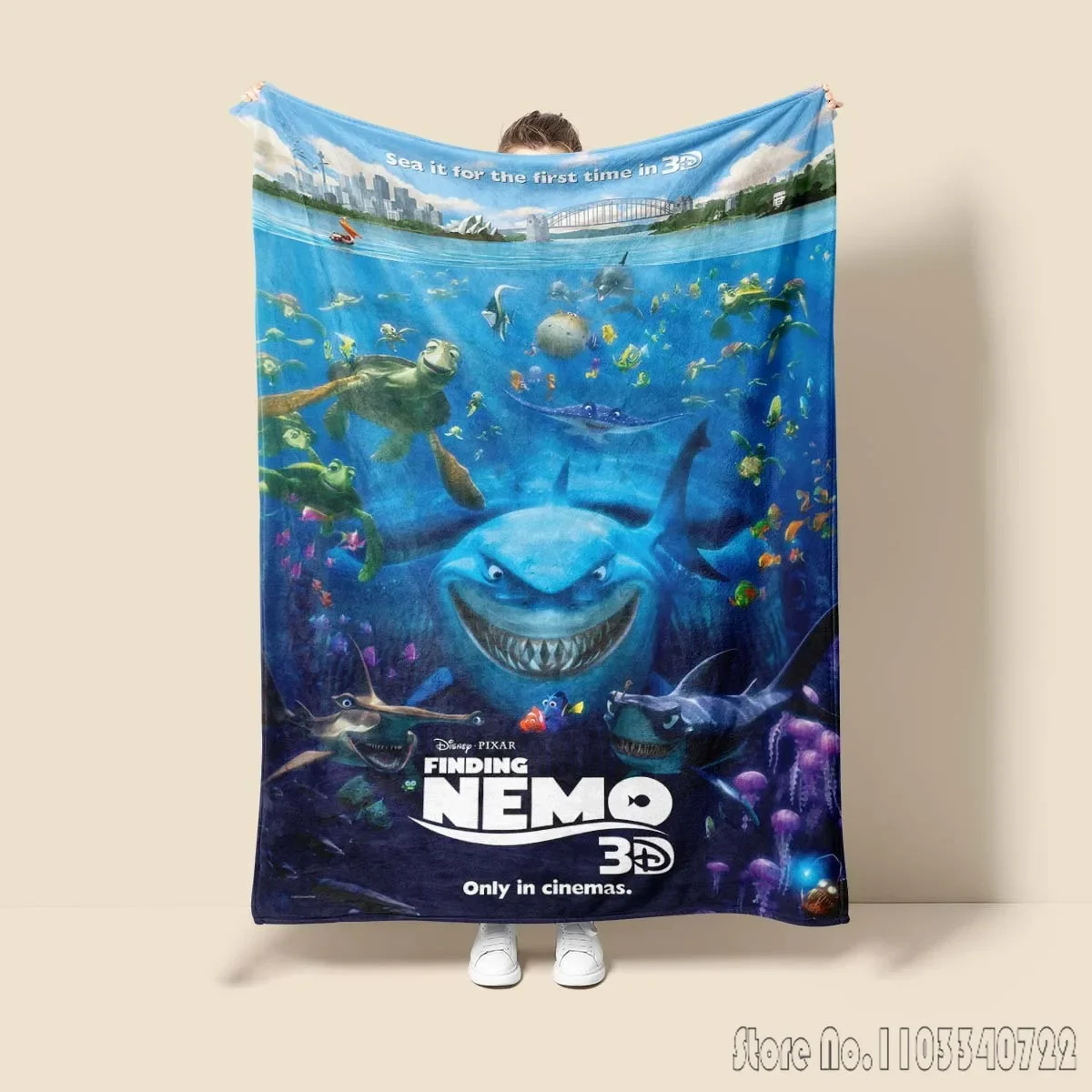   Buscando la manta decorativa cálida de la habitación de Nemo, cómoda, suave, portátil, manta de Picnic de viaje, regalo para familiares o amigos