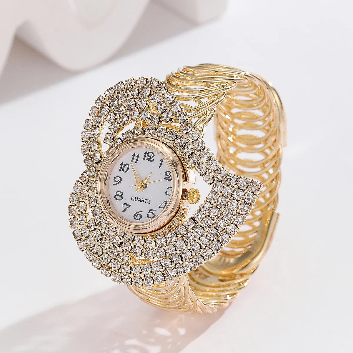 New Fashion Woman Luxury Crystal Starry Sky Bracelet Watch Women Stainless Steel Quartz Watches Ladies Wrist Watch Reloj Mujer