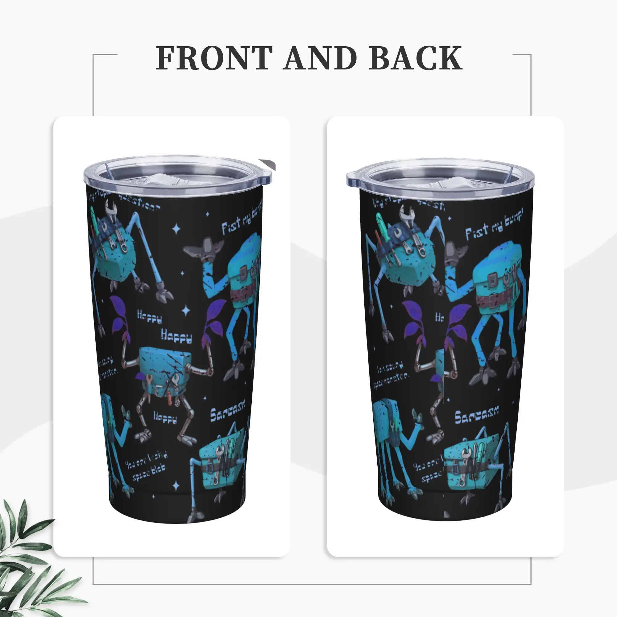Project Hail Mary Rockys Amaze Vintage Tumbler Vacuum Insulated  Thermal Cup with Lid Straw Double Wall Mug Hot Cold Drink, 20oz