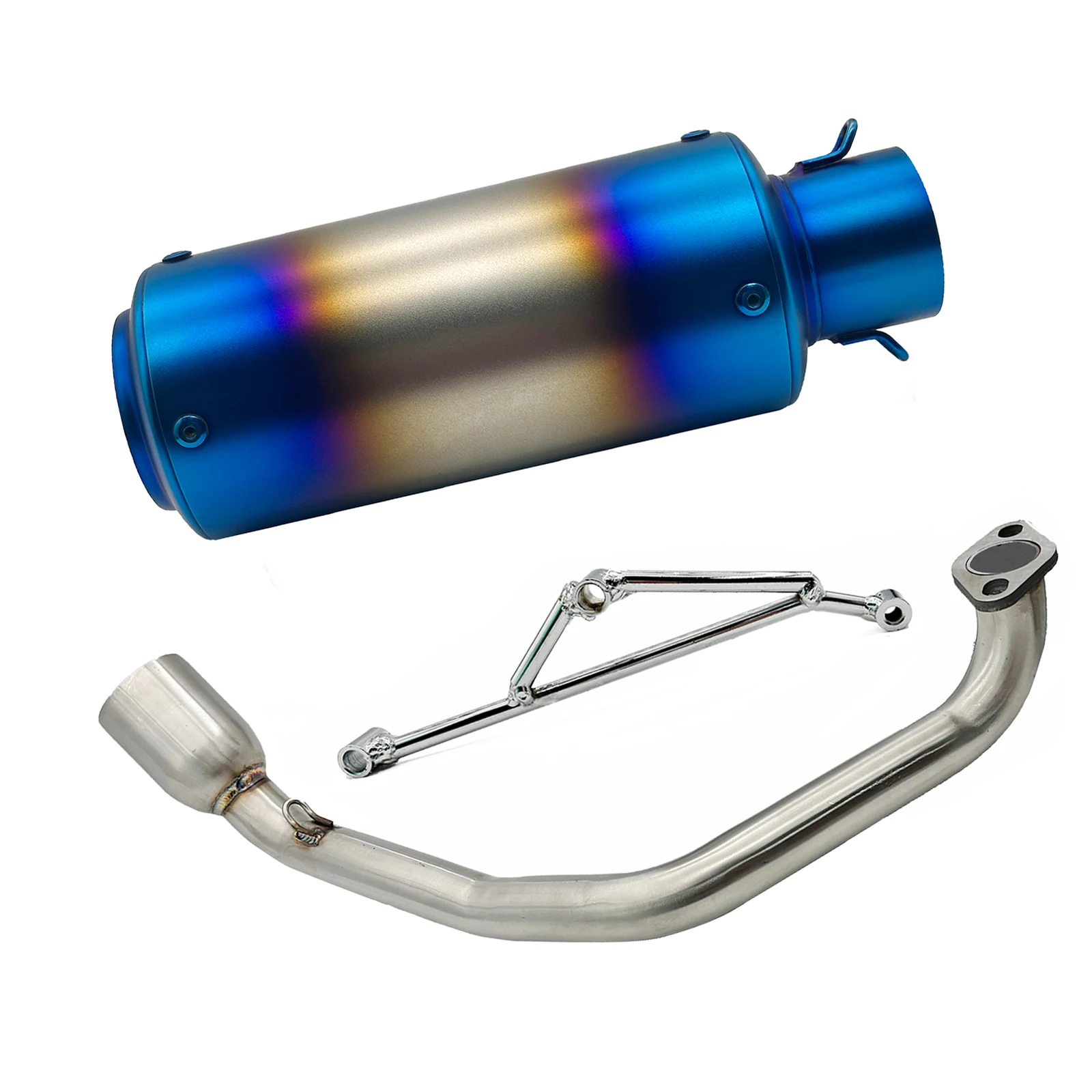 Motorcycle Exhaust Muffler Escape Connection Link Pipe For Yamaha GY6 125 GY6 150 125cc 150CC Full Systems Modify DB Killer