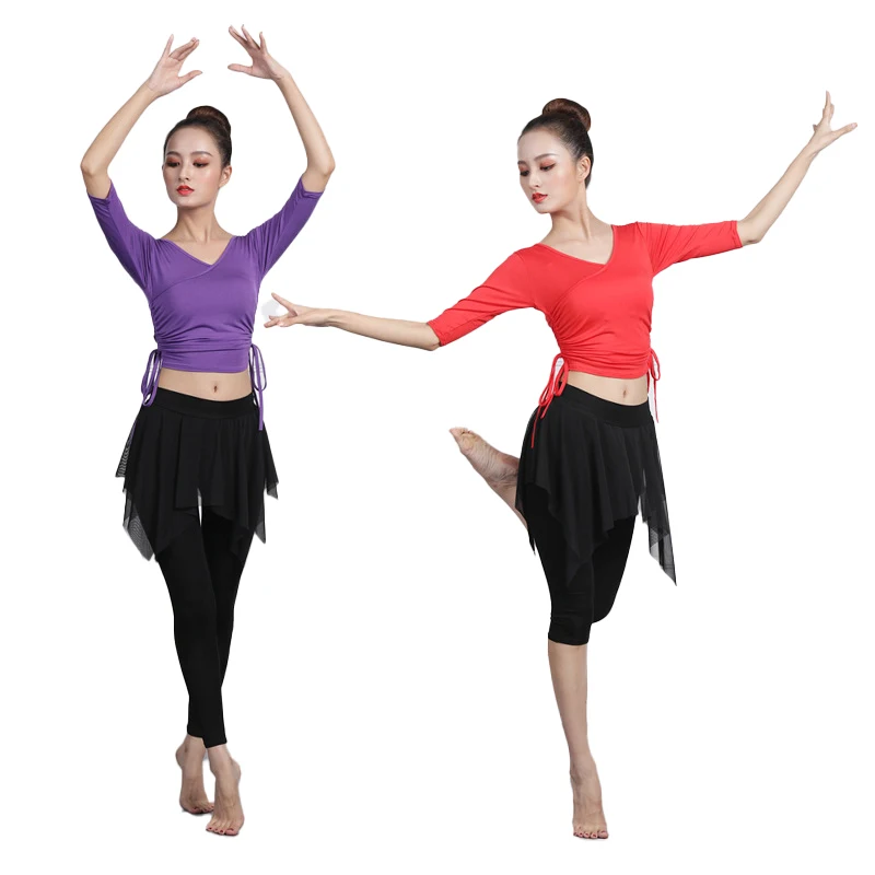 Belly Dance Top Short/Long Culottes Set Practice Clothes Sexy Women Suit Performance Oriental Costume Festival Clothing Outfit