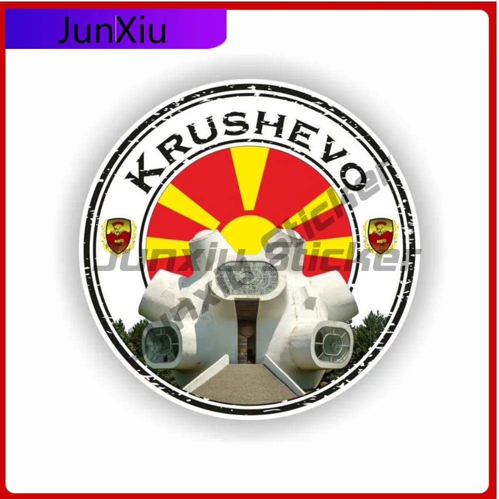 

Krushevo Ilinden Makedonium North Macedonia Cool Window Camper Waterproof Vehicle Decor Vinyl Decal For Car Truck SUV Window