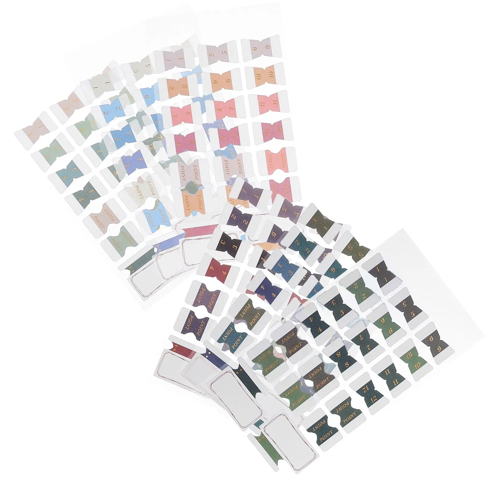 6 Sheets for Annotating Books Vintage Book Sticky Tabs Sticky Index Page Markers 120 Pieces Page Tabs Practical