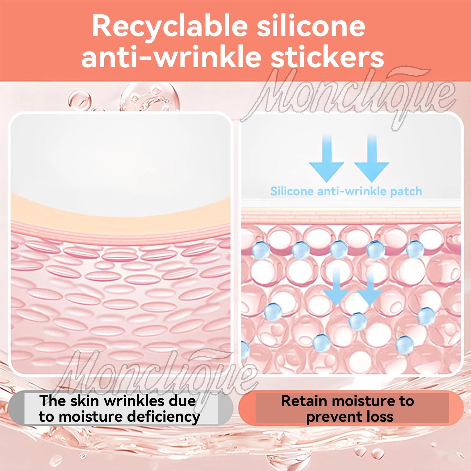Silikonowe plastry przeciwzmarszczkowe na czoło, wielokrotnego użytku, silikonowe naklejki usuwające zmarszczki, naklejki na twarz, czoło, szyję, oko, plastry do pielęgnacji skóry.