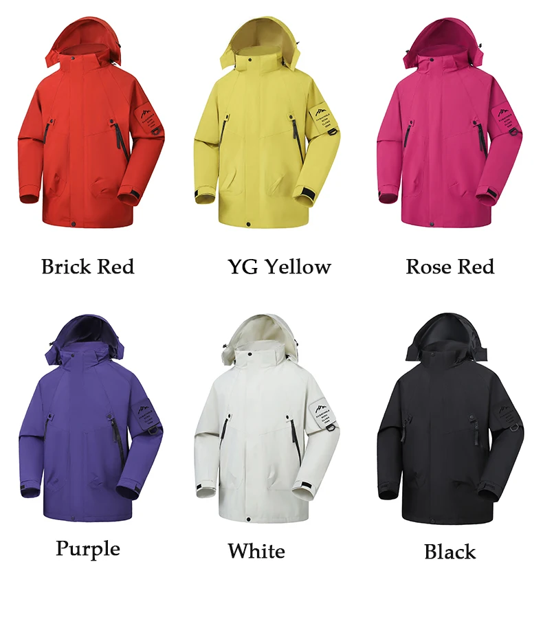 CHRLCK Herren Damen Wanderjacken Wasserdicht Neue Winddichte Windbreaker Camping Klettern Trekking Outdoor-Jacke Unisex – Detail 7