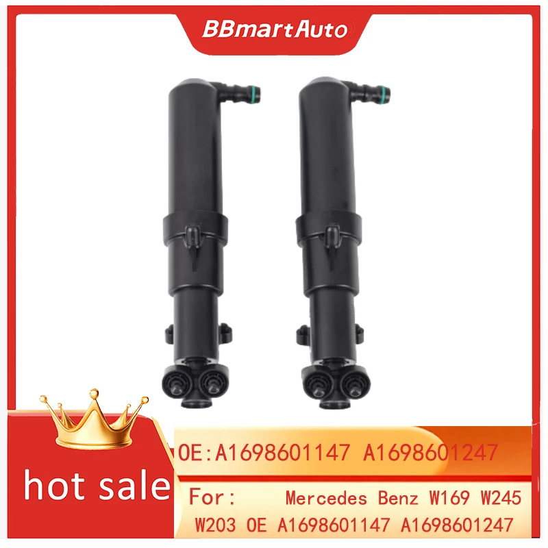 

BBmart Auto Parts 1 pcs Left &Right Headlight Washer Nozzle For Mercedes Benz W169 W245 W203 OE A1698601147 A1698601247