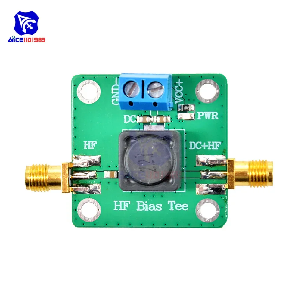 diymore DC Bias Tee 50K-60Mhz DC Feeder RF Wave RTL SDR LNA Ham Radio Amplifier Board