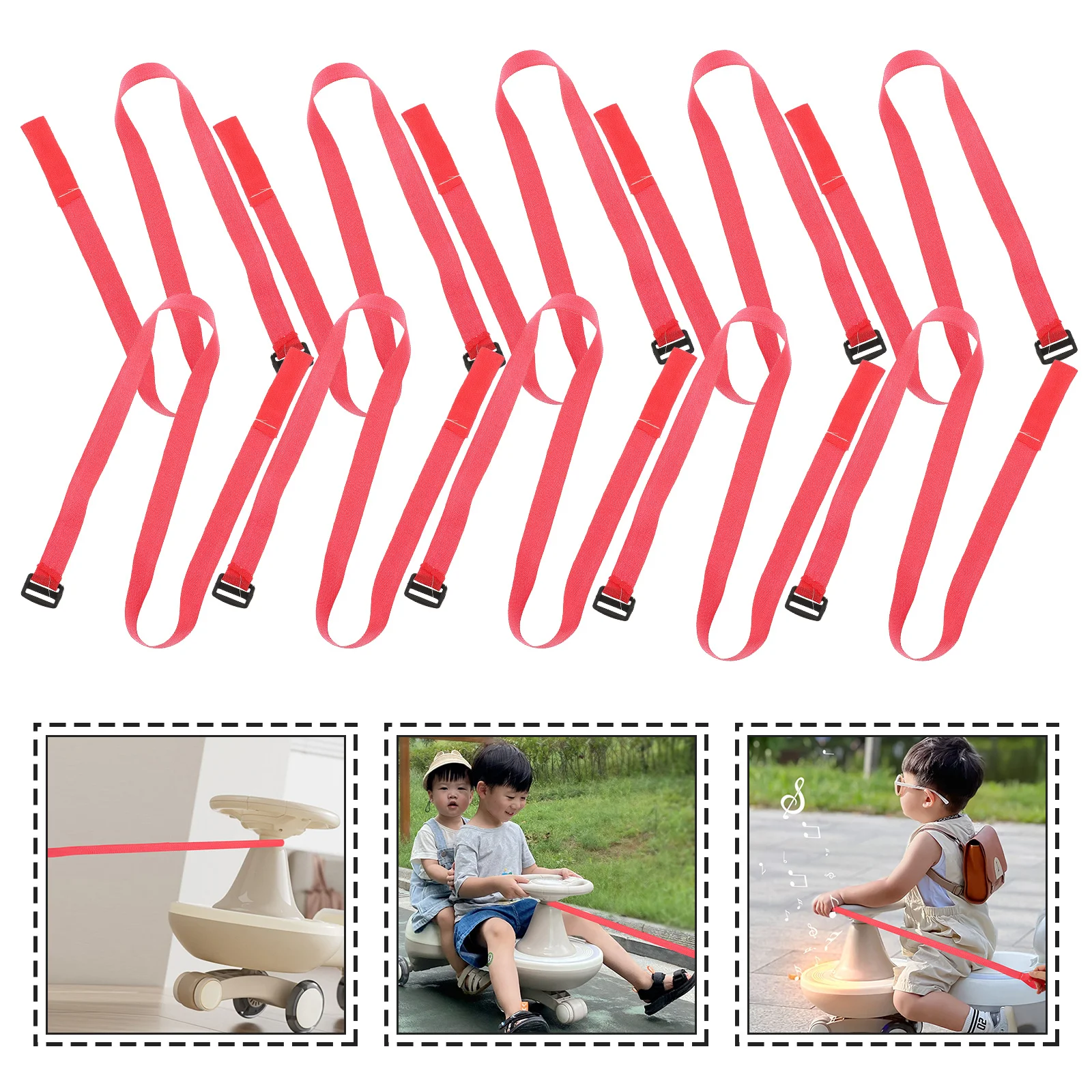 20 Pcs Scooter Pull Rope Swaying Car Towing Kid Swing Toy Pulling Kids Cord Cloth