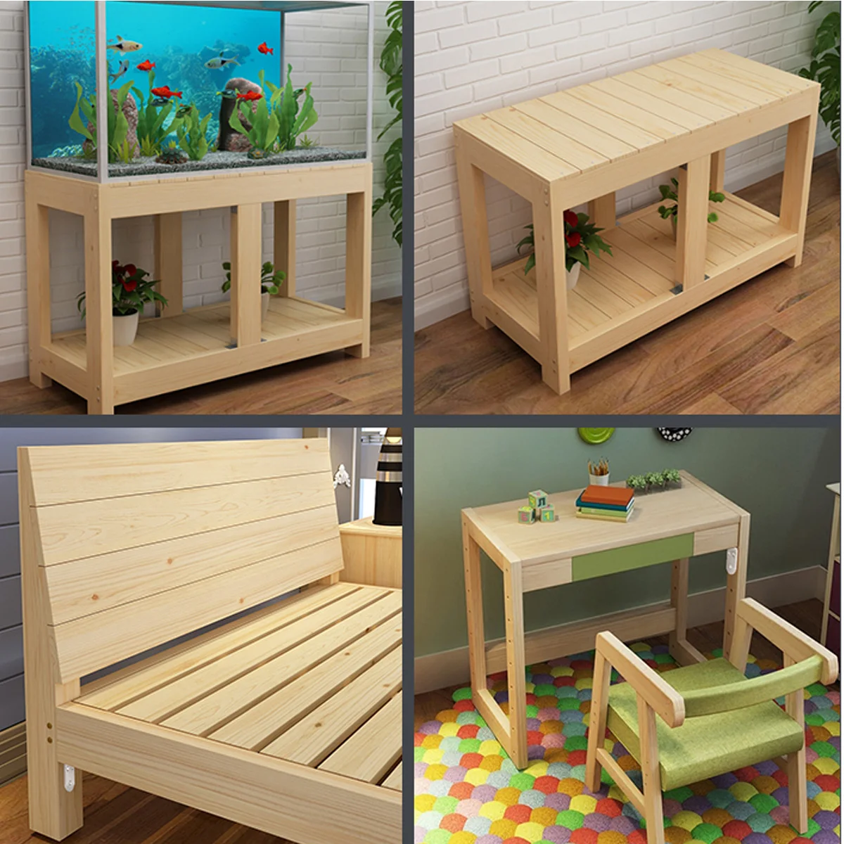 

Heavy Duty 20PCS Stainless Steel Flat Brackets 4 Hole Mending Plates for Strong Wood Metal Joint Repair