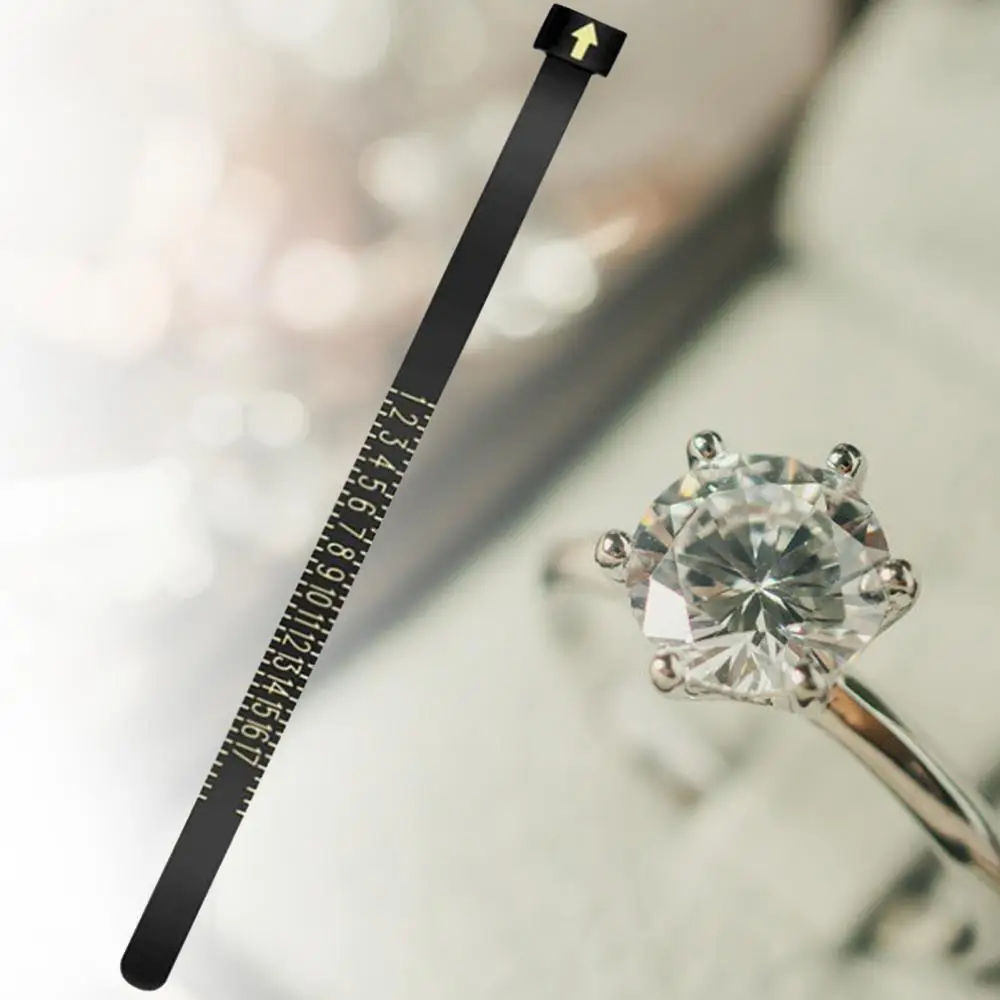 Universal Ring Size Ruler Reusable Accurate US Ring Sizer Gauge Measuring Tool Jewelry Accessories