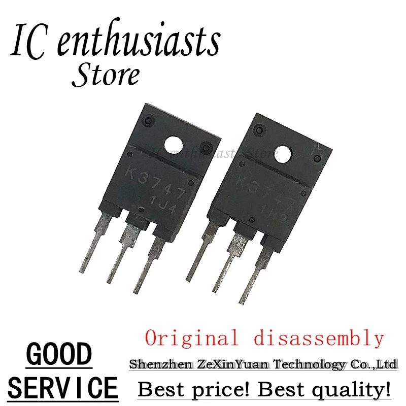 

10PCS 2SK3747 K3747 2A 1500V TO-3P Original disassembly