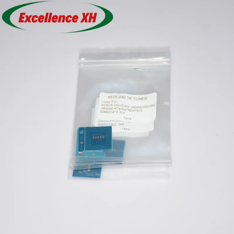 4pcs. 006R01219 006R01222 006R01221 006R01220 Toner Chip For Xerox DC 240 242 250 252 260 WC7655 7665 7675 7755 7765 7775