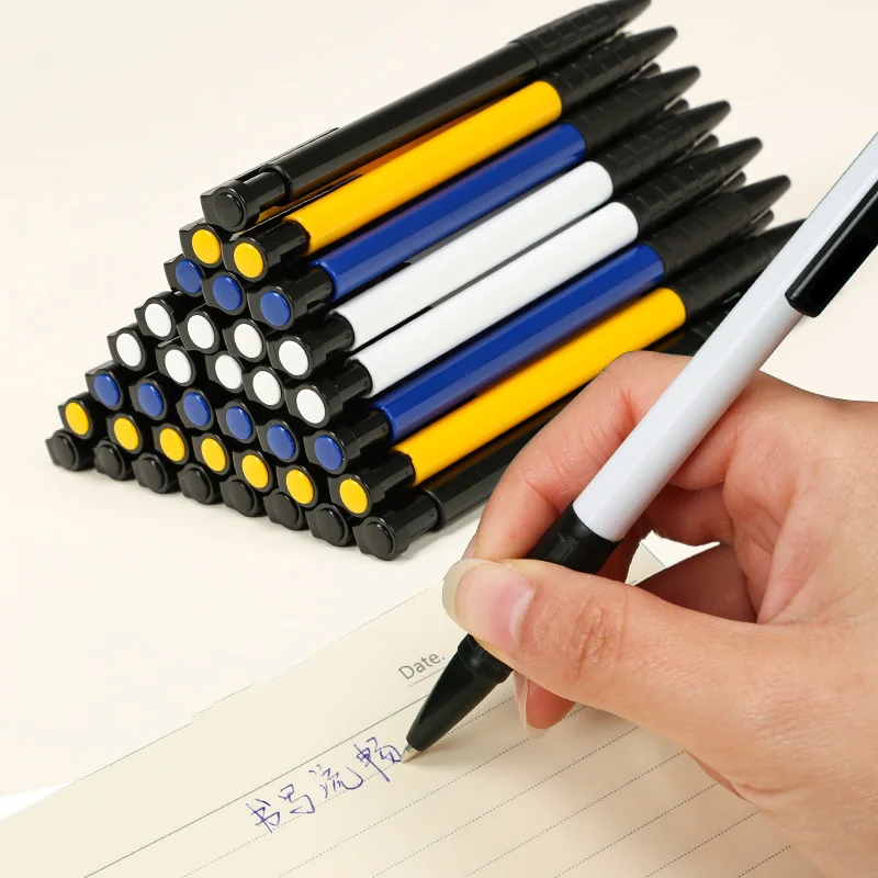10Pcs/set Press Ball Pen Roller Ball Pen 0.7mm Ballpoint Pen for Students Stationery Office School Supplies image 6