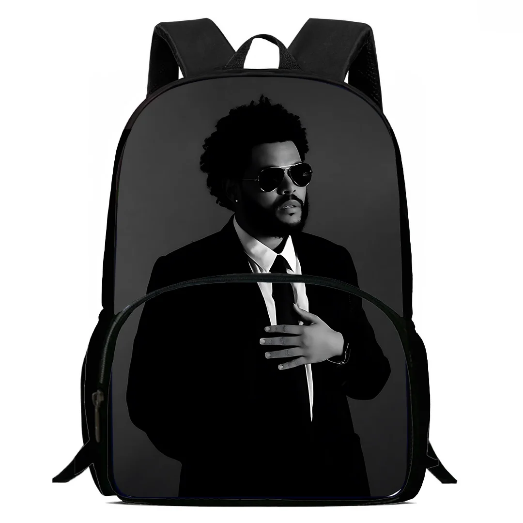 Singer The Weeknd Kids Backpacks Boys and Girls Student Birthday Gift Child School Bags Large Capacity Camping Durable Rucksack