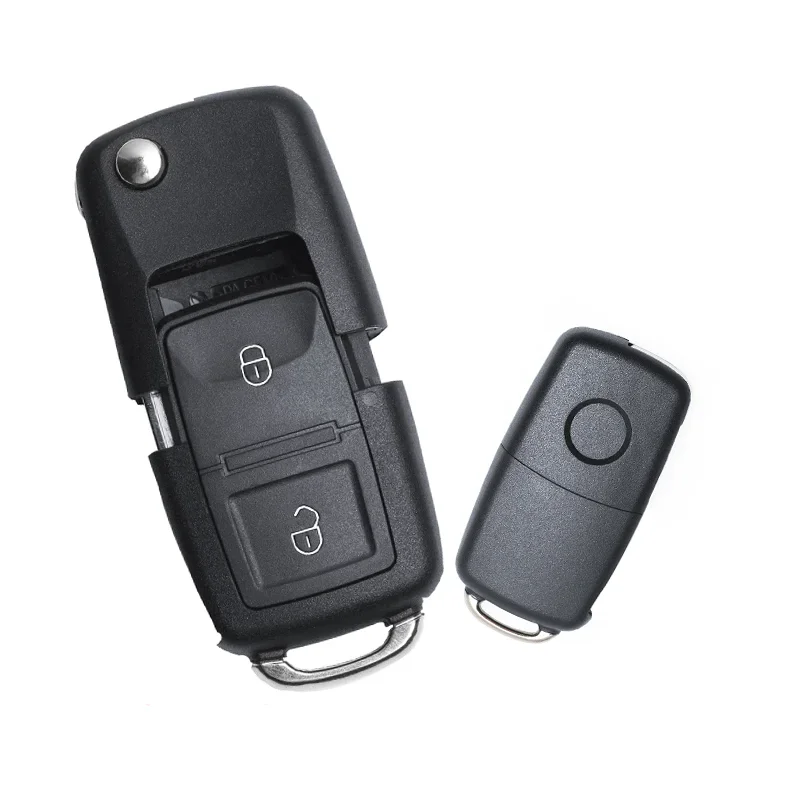 KEYECU 2 pulsanti 433MHz ID48 Chip per Seat Ibiza Cordoba Arosa Leon 2002-2009 Auto aggiornato Flip Remote Key Fob P/N: 5FA 008 548