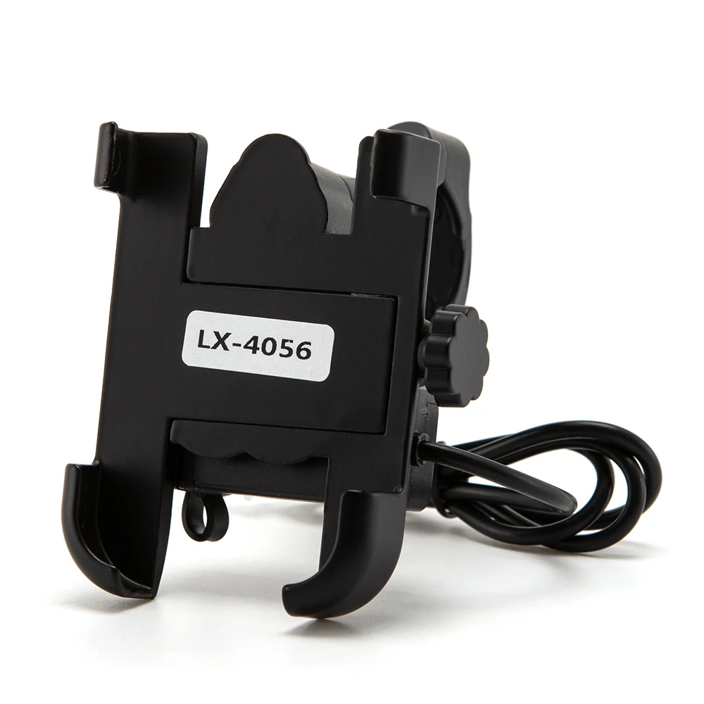 Motorcycle Smart Phone Support Mount Bicycle Handlebar Stand Holder with USB Charger for Mobile Phone 4.3-6.7 inch
