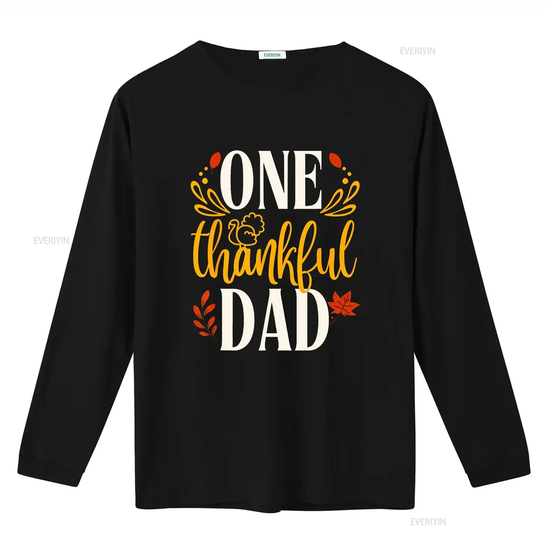 تي شيرت واحد متطابق لعيد الشكر للأب لعيد الشكر، تي شيرت عتيق مغسول من أوم ملابس الشارع الشهير، ملابس أنيقة قليلاً #3