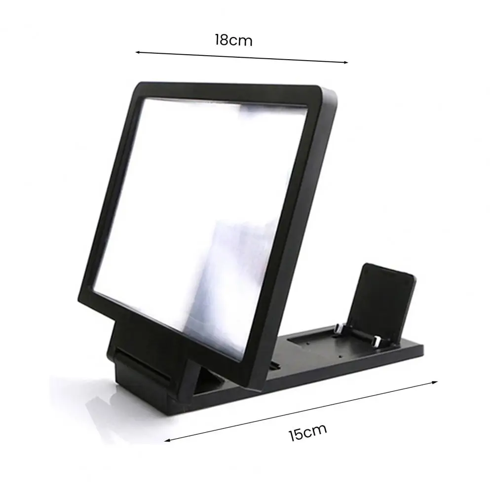 7.5inx6.73inx0.87in 3D Screen Amplifier Mobile Phone Screen Video Magnifier Smartphone Enlarged Screen Phone Stand