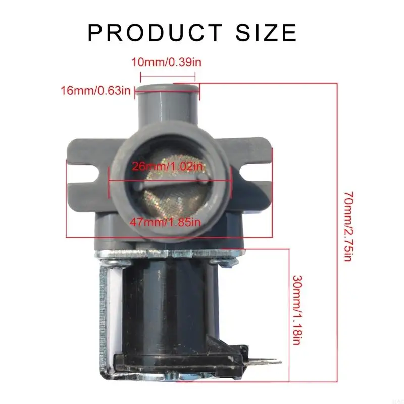 Válvulas entrada ahorro agua A0NC adecuadas para todos los modelos lavadoras automáticas