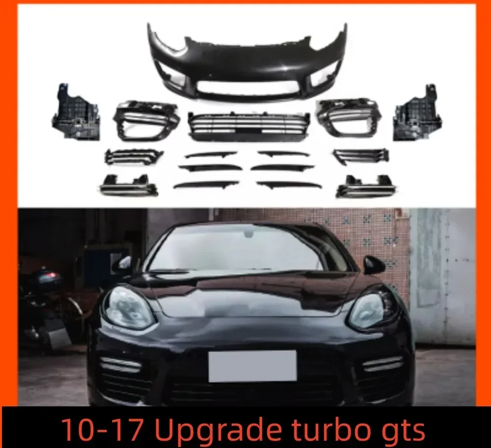 

Автомобильный передний бампер, объемный кузовный комплект для Porsche Paramera 10-17, обновление турбо gts, передняя решетка, фара, задний фонарь, крышка противотуманных фар