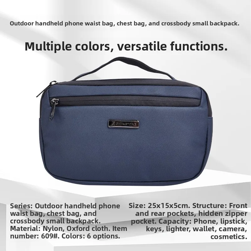 

New Multifunctional Outdoor Sports Waist Bag Chest Bag Handheld Bag Men's Women's Large Capaci Waterproof Cycling Waist Bag