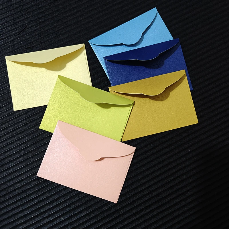 

50 шт. 7x10 см конверты для свадьбы самоклеящиеся 250 г перламутровая бумага приглашения деловые канцелярские принадлежности сумка для хранения