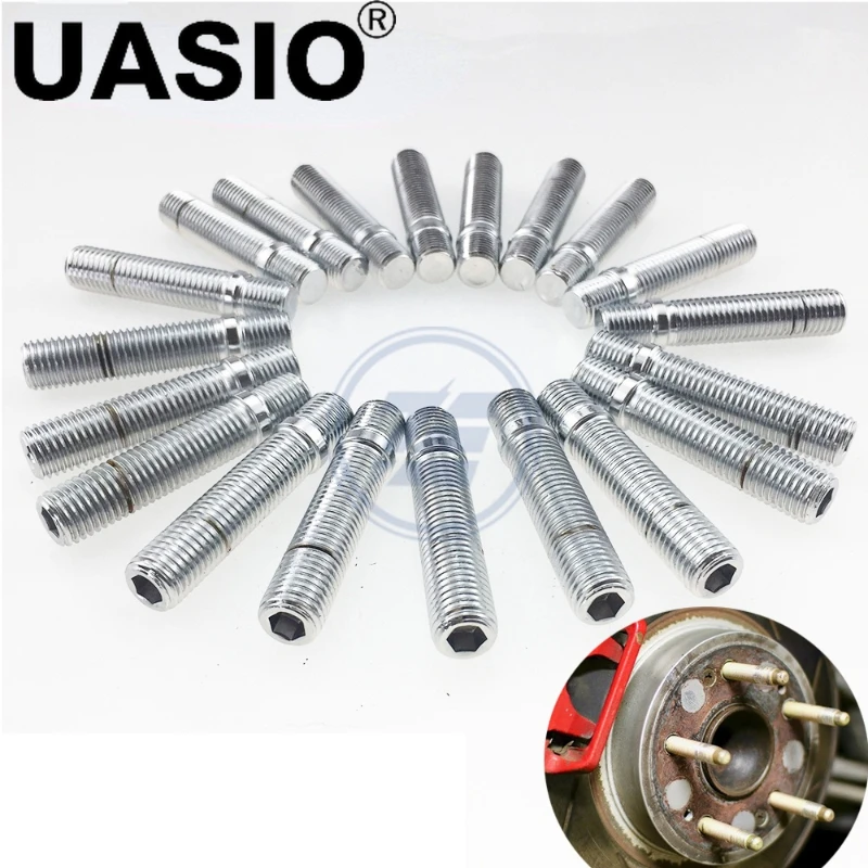 

20 pcs/set Extended Wheel Studs Conversion Tall Lug Bolts / Screw Adapter Kit(M12x1.25,M12x1.5,M14x1.25,M14x1.5) Car Accessories