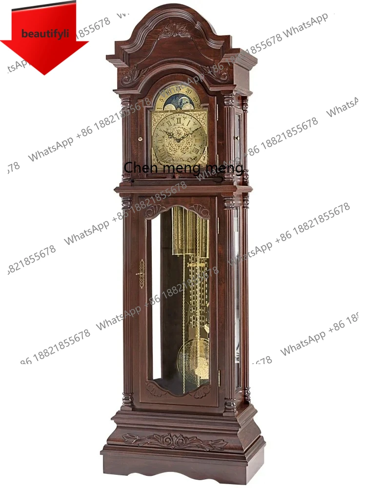 

the Grandfather Clock Living Room Light Luxury Hanshi Floor Clock Retro Mechanical Floor the Grandfather Clock a48