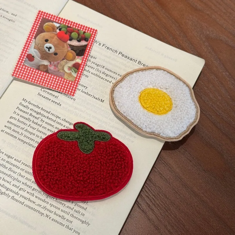 Cute Funny Bread Chef Hat Hair Velcro Sticker Cartoon Food Fringe Bangs Holder Girly Hair Arrangement Tool view 4