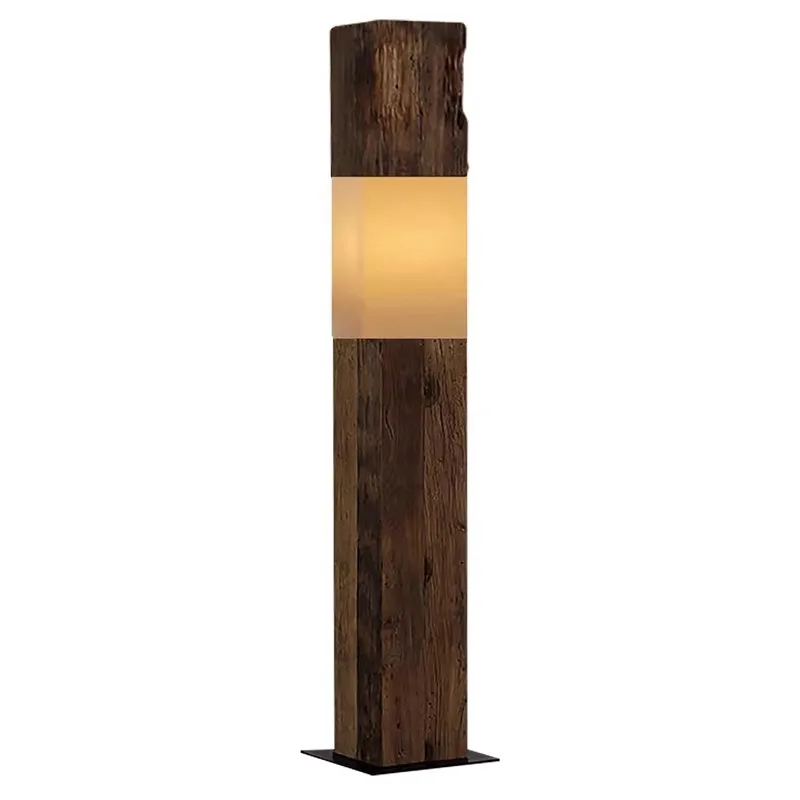 

Log floor lamp designer living room sofa side high-end light luxury atmosphere lamp bedroom medieval retro