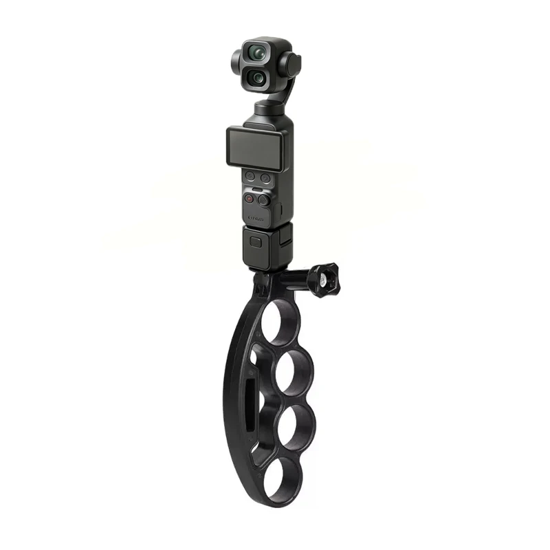 Finger Hand Grip Mount Knuckle Handheld Shooting Vlog Holder for DJI Action /Osmo Pocket 4P / 4 / 3 / GoPro / Insta360 Camera