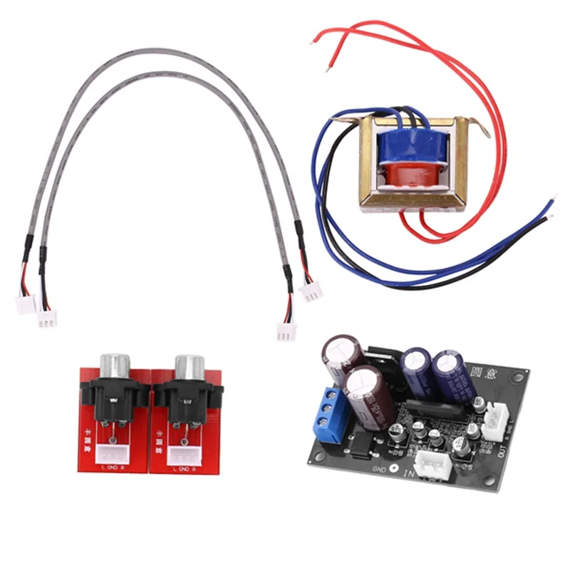 A16Q-Vinyl Record Player Preamplifier Board MM MC Phono Amplifier Gramophone Head Magnification Preamp Dual AC 12-16V