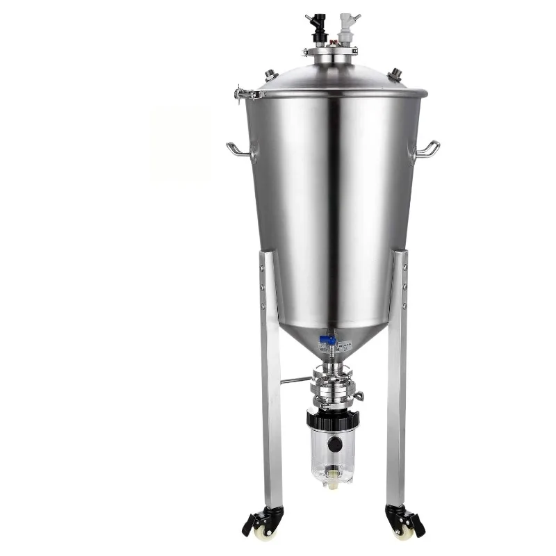 1pcs Stainless Steel 304 Conical Fermentor 35L With Chiller For Home Brewing Fermentation Tank