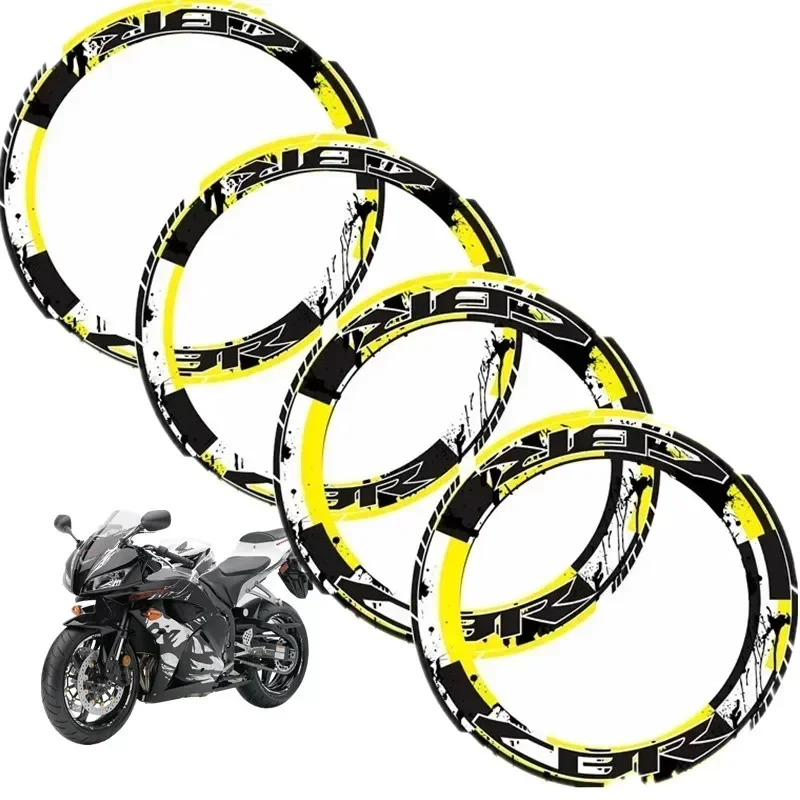 For HONDA CBR600RR CBR1000RR CBR250R CBR900RR Motorcycle Parts Contour Wheel Decoration Decal Sticker - 3 Motor