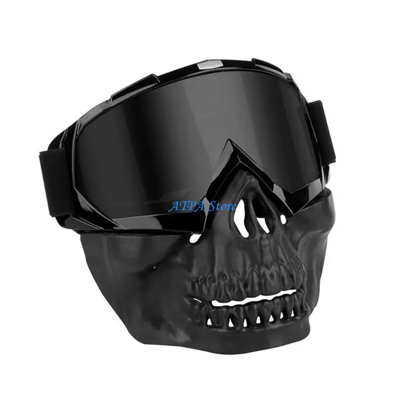 

U13C Motorcycle Windproof Goggles Removable Face Mask Dustproof Goggles & Functional Designings for Motorcycle Lovers