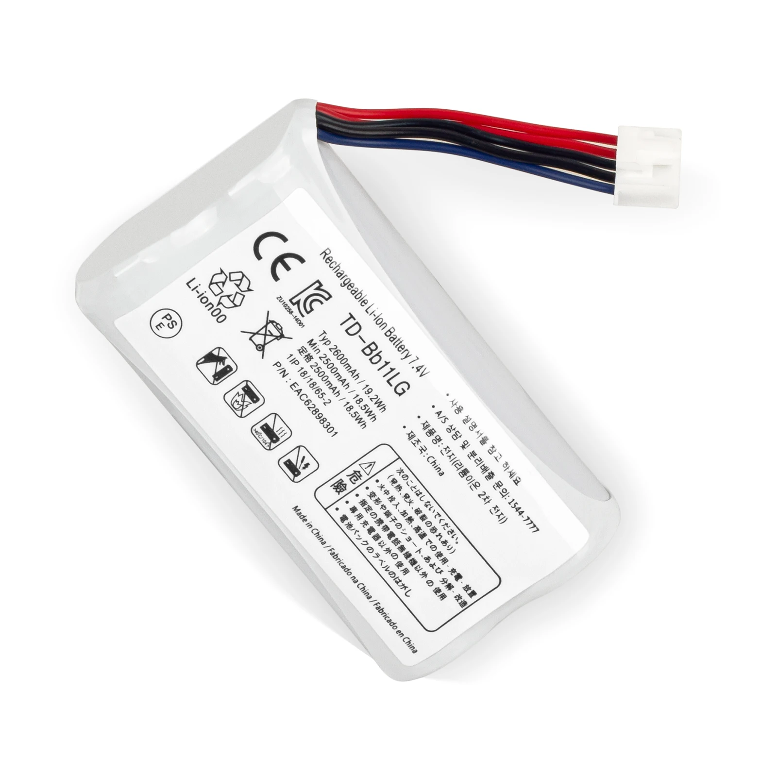Speaker Battery For LG PK5, PK7, Xboom Go PK7, Music Flow P7,NP7550, PJ9, PJS9W, PJ9B, EAC63918901 EAC63320601 TD-Bb11LG Battery