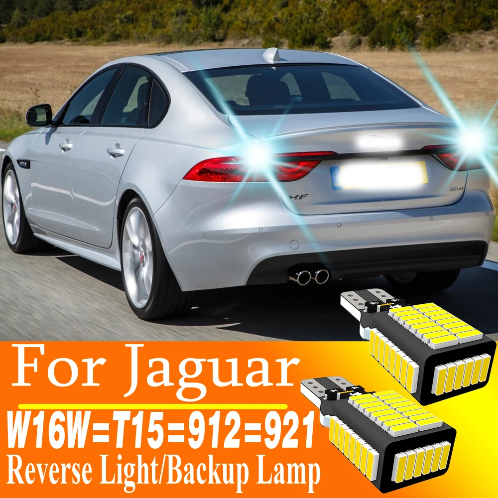 

2 шт. W16W T15 921 912 светодиодная лампа заднего хода Canbus, диодная лампа автомобиля, 12 В W2.1x9.5d для Jaguar F-PACE X761 XE X760 XF 2 X260