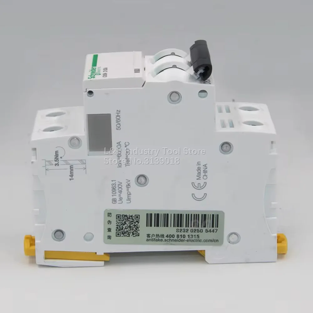 Original Schneider Electric Voltage Protector IC65N 2P D 6A 10A 16A 20A 25A 32A 40A 50A 63A Smart Life Circuit Breaker MCB Acti9