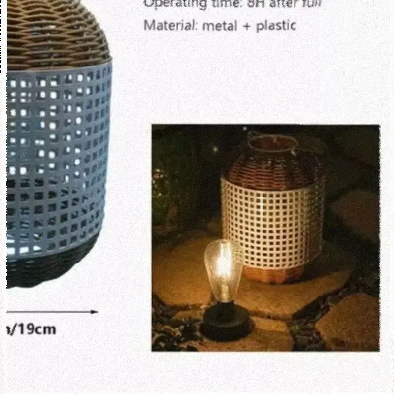Outdoor Solar Lawn Light Waterproof Charging Braided Light Portable Garden Light Balcony Atmosphere Floor Lamp