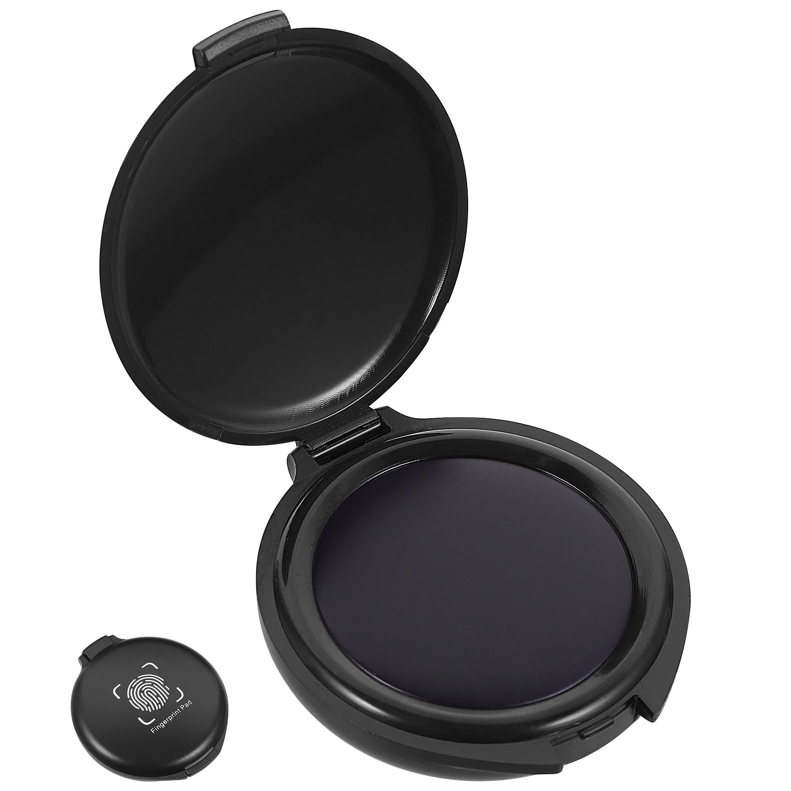 Mini Round Ink Pad Multi-Use Portable Stamp Pad For Document File Office Supply Accounting Financial Stamping Tool