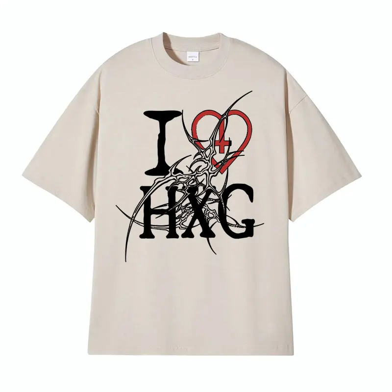 Homixide Gang 5th Amndmnt Tee Shirt I Love HXG Graphic Print T Shirt Men Women Fashion Cool Oversized Vintage T-shirt Streetwear